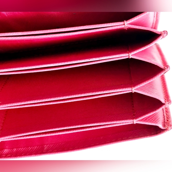 Prada Pink Accordion Card Holder Wallet - Picture 10 of 12